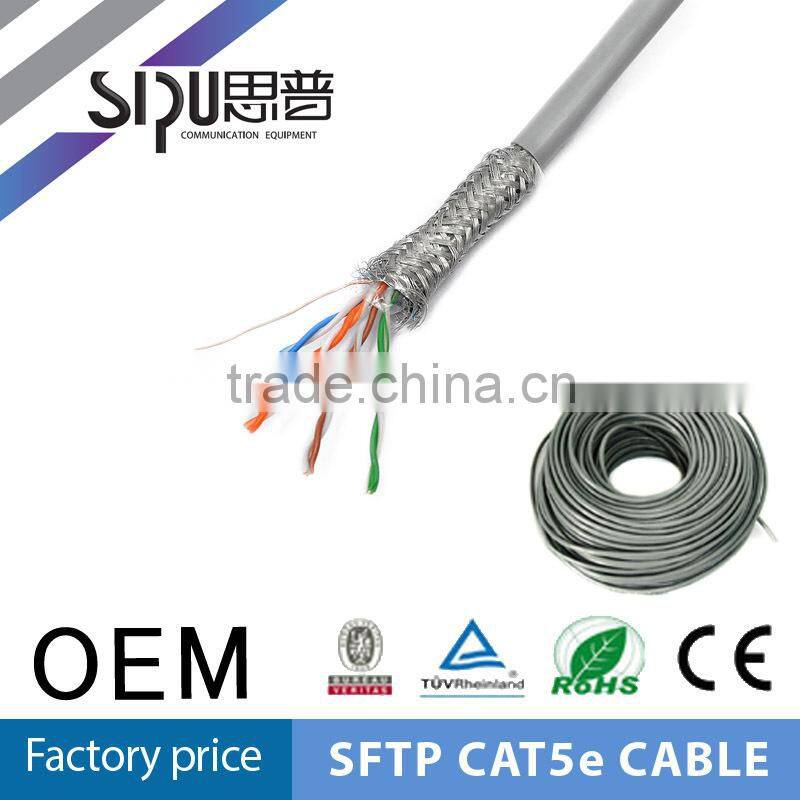 SIPU Safety and double shielded network cable cat5e braided