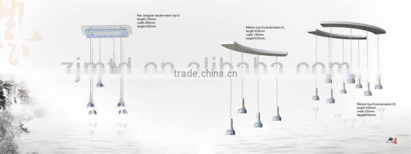 LED crafts,led droplight LED ceramic lamp ,LED ceramic bulb,ceramic holder ,indoor droplight"Annular top"