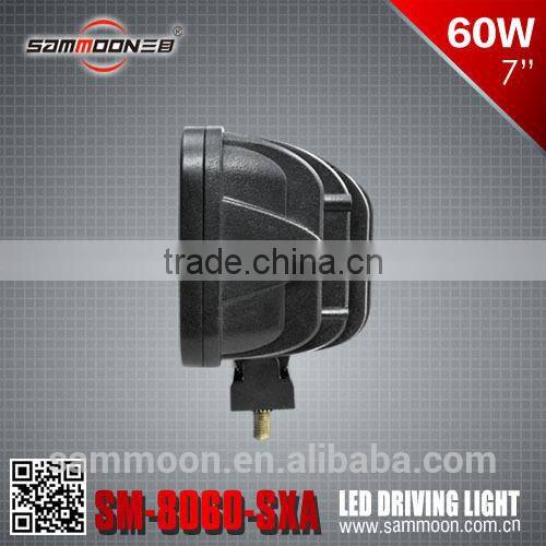 New design Dual Row Super bright Rectangle 7 inch 60w CREE LED driving light, led work light_SM-8060-SXA