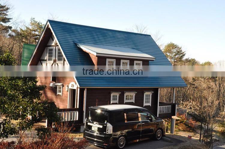 Prefabricated house made of wood&plastic composite material