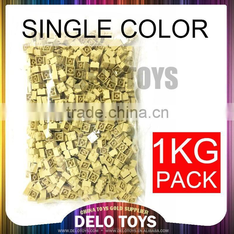 Single color 1 kg package multi color Plastic building bricks blocks DE00054