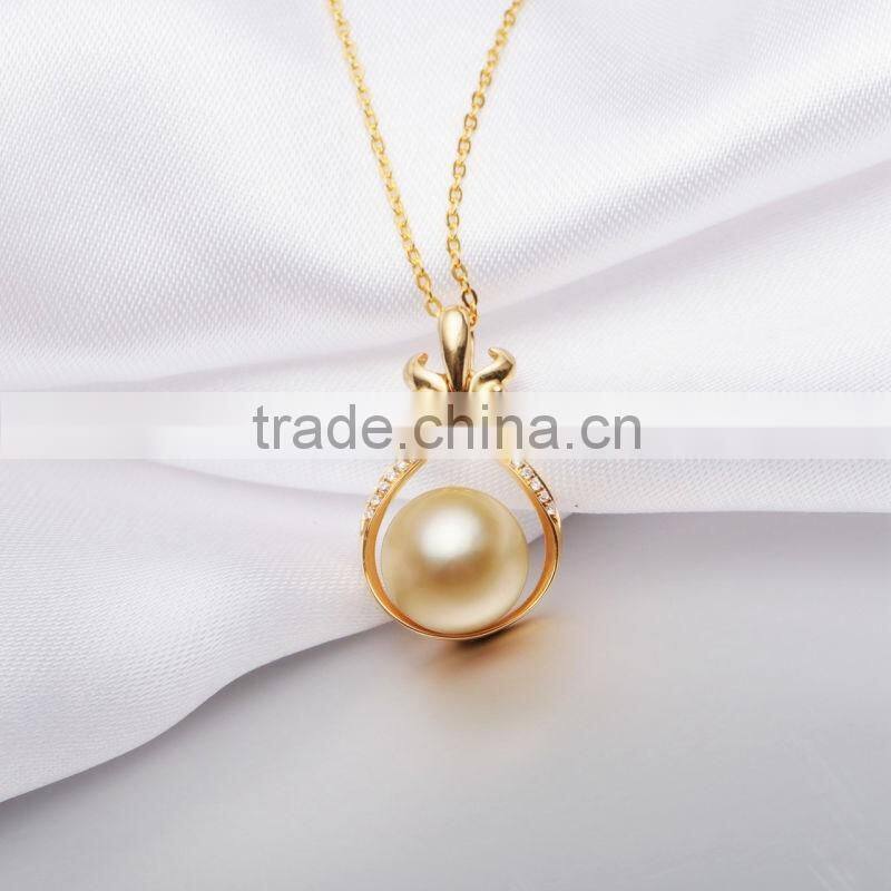 wholesale 925 silver gold jewelry sets/ freshwater pearl pendant