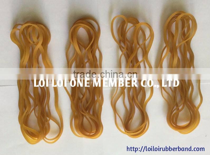 200 MM 100% Pure Rubber Natural Color Rubber Band For Agriculture
