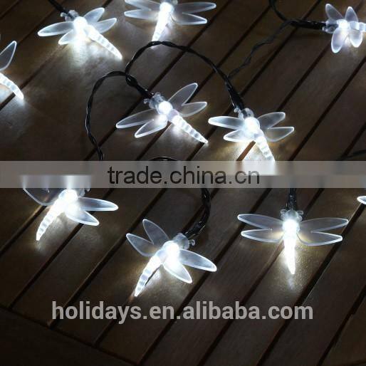 5M 50 LED White Dragonfly Fairy Solar Garden Light