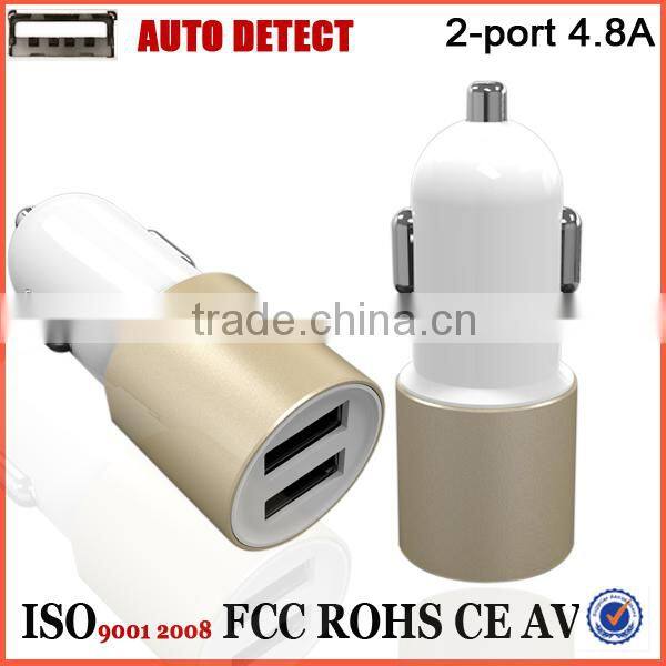 mobile accessories 2015 2a 2 port usb car charger,10w car charger