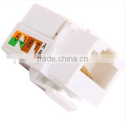 Factory sales best price UTP CAT 5E unshielded Keystone jack for Cat 5e/6 cables