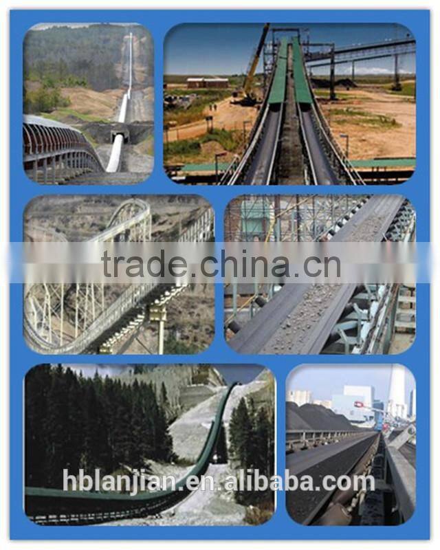 Tear resistant steel cord conveyor belt, Curve conveyor belt, Heavy duty conveyor belt for recycling