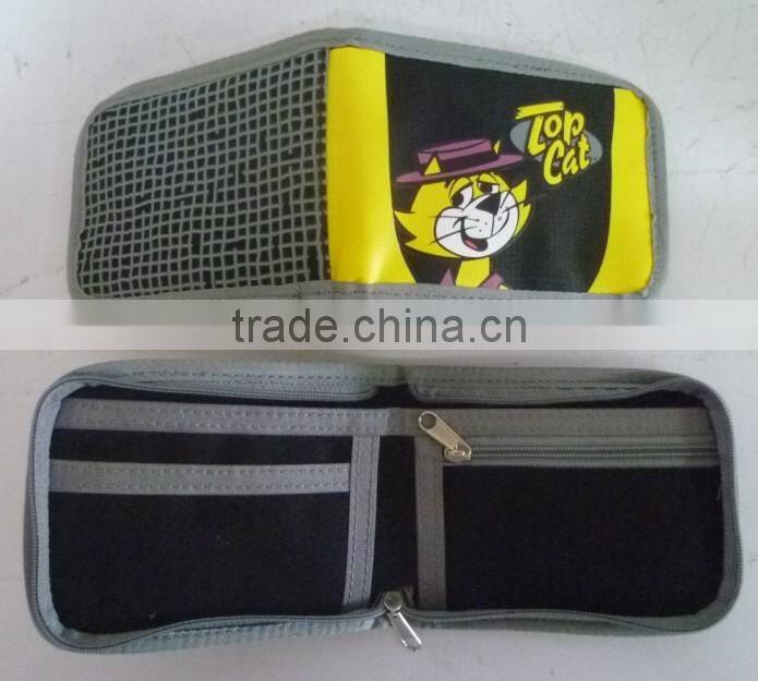 Classic Comic Money Wallet--Three Foldable Purse for Boys,Gray,YX-WP-01