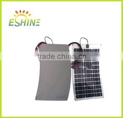 18W Semi Flexible Solar Panel with ETFE Material