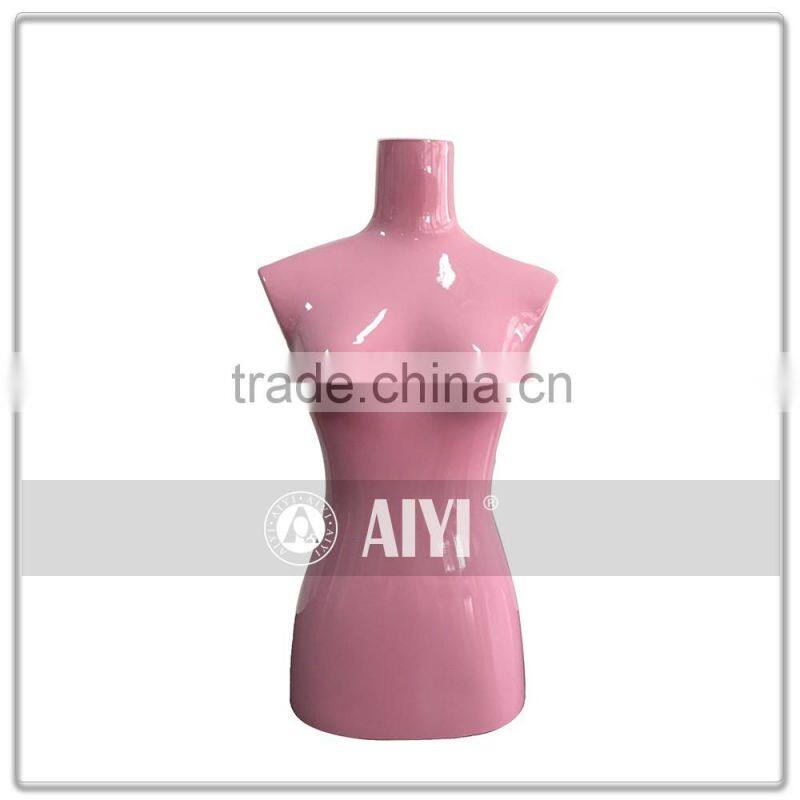 Small Cheap Upper Body Pink Glossy Mannequin