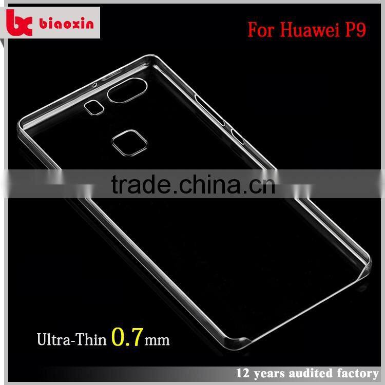 Factory price and free sample clear case cover for huawei p9