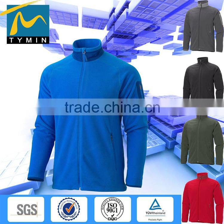 2015 china Hangzhou custom outdoor wholesale blue sport man polar fleece jacket