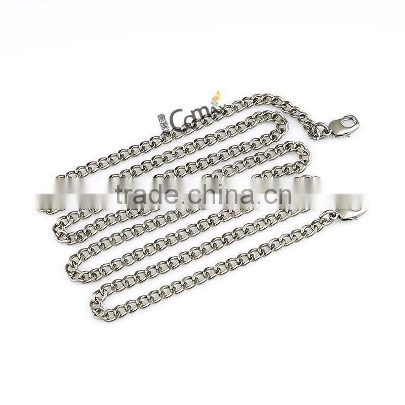 Popular long metal chain for handbag with hook