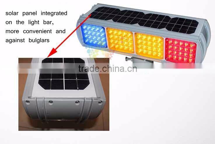 All-in-one Solar Powered Traffic Road Safety Flashing Warning Light on Sale