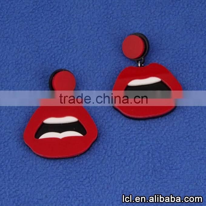 Hip hop necklace fashion lip pendant, for party simple necklace