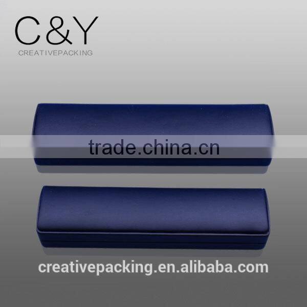 Different size deep blue leather necklace gift box for fast delivery