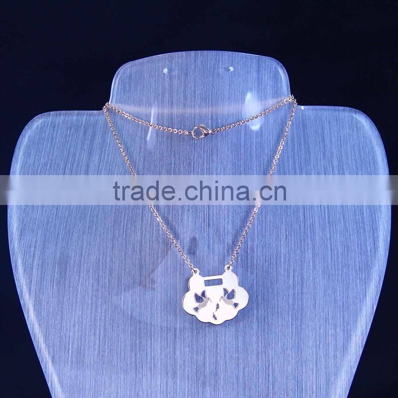 Newest desig Fashion Unisex Jewelry Popular 18K gold colour Pendant Necklace