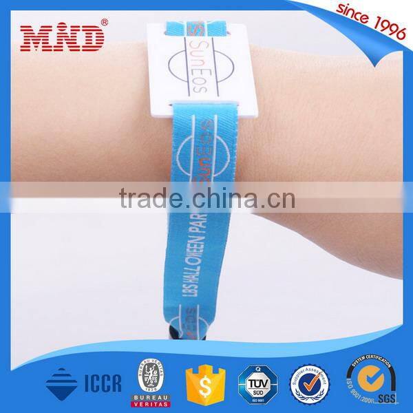 MDWW70 event festival fabric bracelets rfid woven wristbands