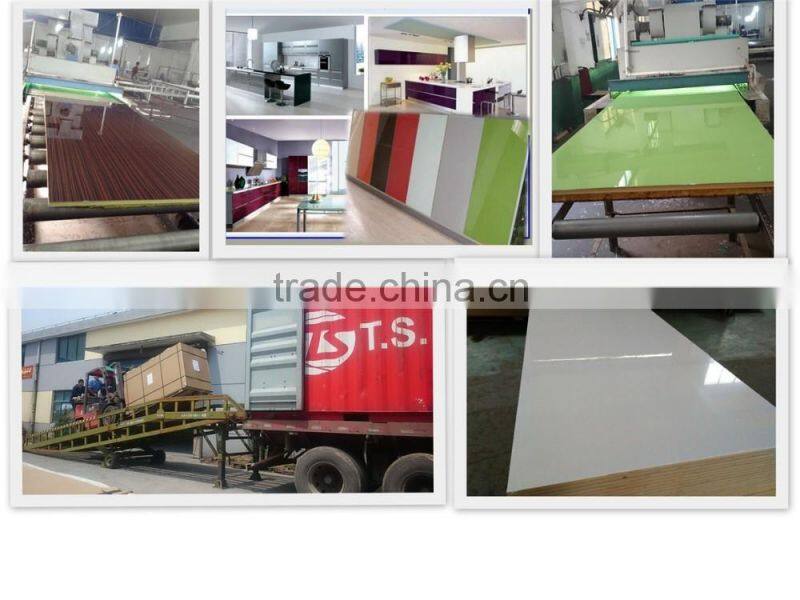 White color Imported Korea LG PET Membrane Laminated mdf .hdf board