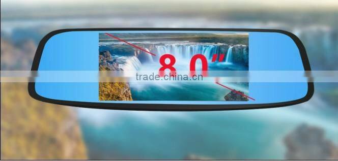 Full HD 1080P Car DVR Window Glass Mounting Rear View Mirror Monitor Car Black Box with Front View Camera 188