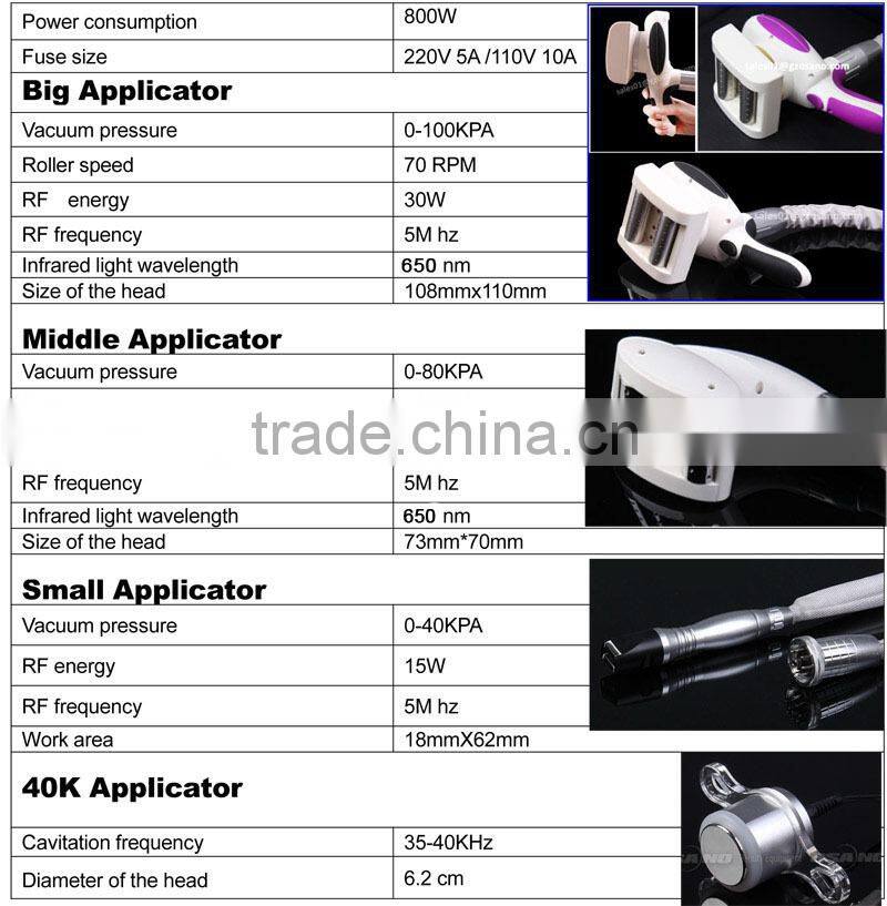 Radio Wave Frequency Machine Ultrasonic Head Vibrating Massage Equipment