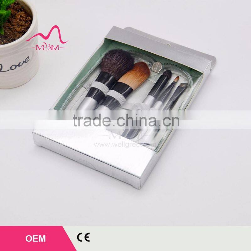 2017 popular Hot Sale 5 pcs Laser Private Logo Cosmetics Makeup Brush