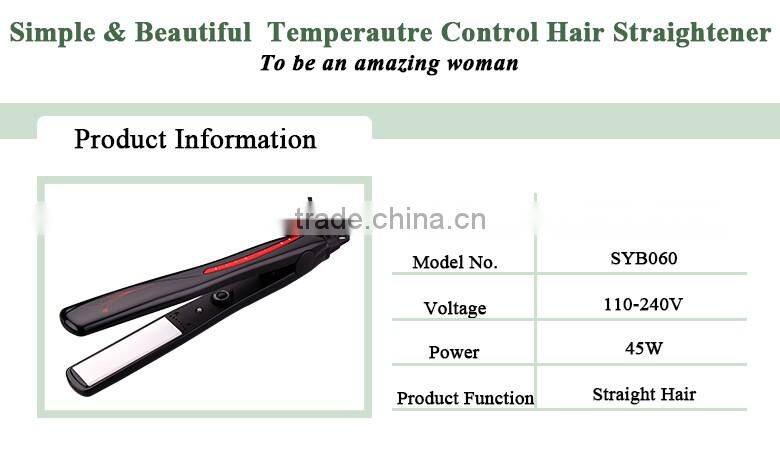 Professional Personized Hair Straightener Wholesale Flat Iron 450F pro nano titanium 1/4 inch