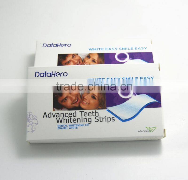 High quality dental bright home use non peroxide teeth whitening strips