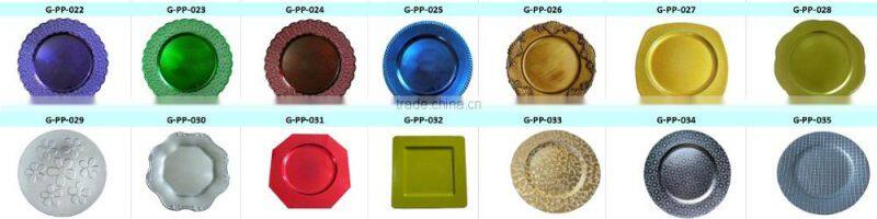 GRS brown China plastic plate
