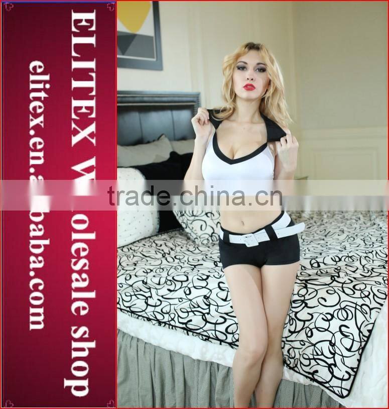 2015 Wholesale newest fashion design sexy cheerleader costume