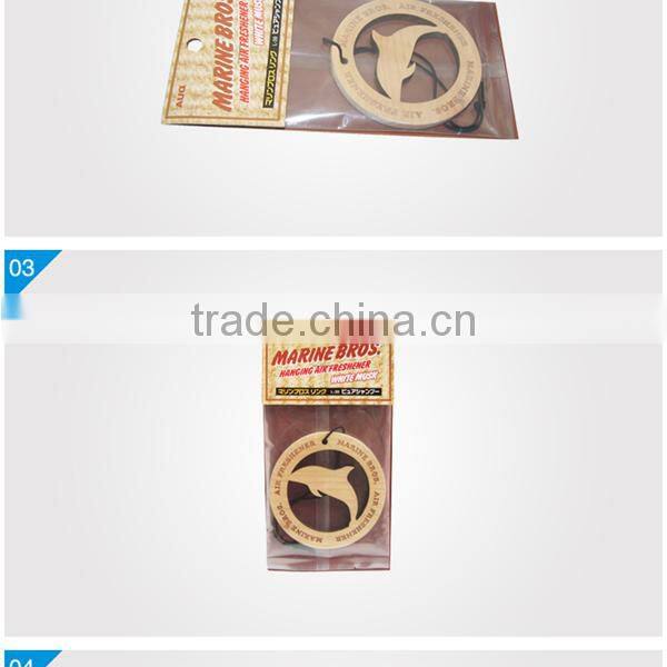 Beech Wood Piece Air Freshener- dolphins shape wood air refreshers