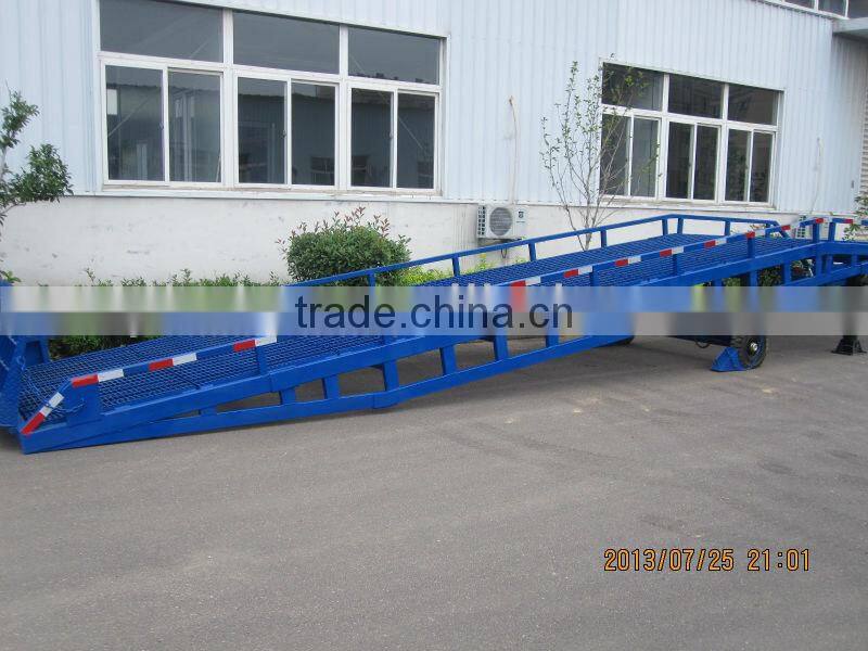 10T mobile hydraulic container yard ramp