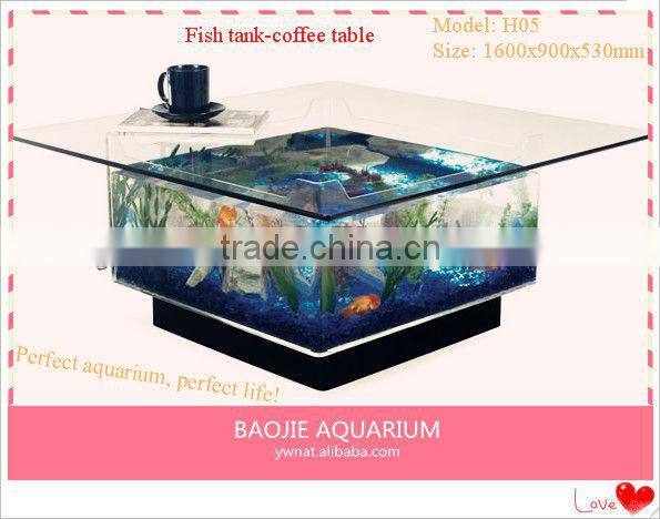 Fish tank-coffee table, coffee tank aquarium,make aquarium coffee table