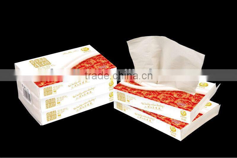 Business unbleached good quality facial tissue