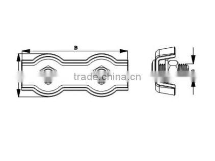 Duplex wire rope clip SS304 CSKT05
