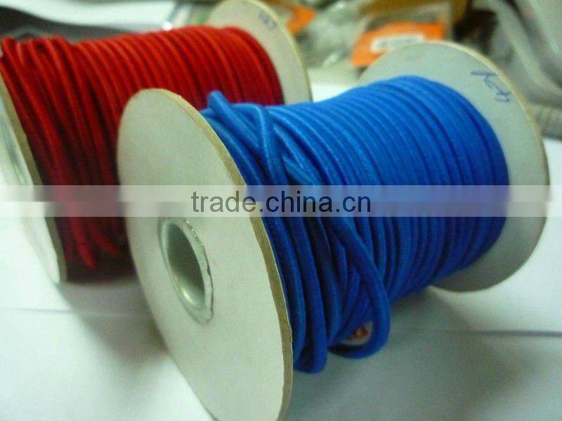 8mm strentherning black rubber cords/bungee cords