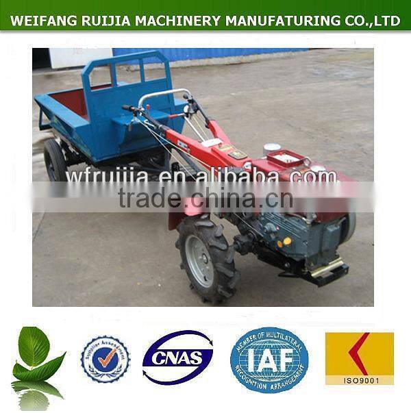 Hot sale factory price power trailer tractor made in China ! 8hp to 22hp diesel walking tractors with accessories for sale !