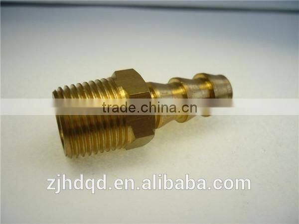 brass threaded connector , brass connector with sleeve for rubber hose male, 1/8"-3/4" ID(mm)6mm 8mm 10mm 12mm