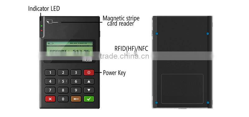 EMV PCI bluetooth all-in-one mpos