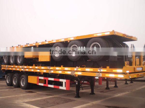 china manufacturer flat bed semitrailer