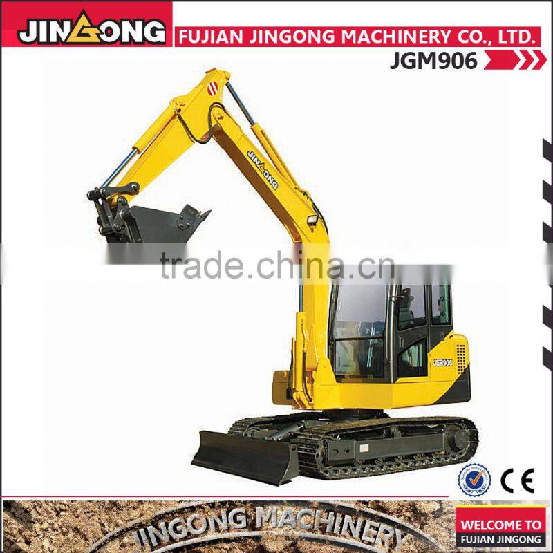 china made excavator JGM906 small hydraulic automatic excavator