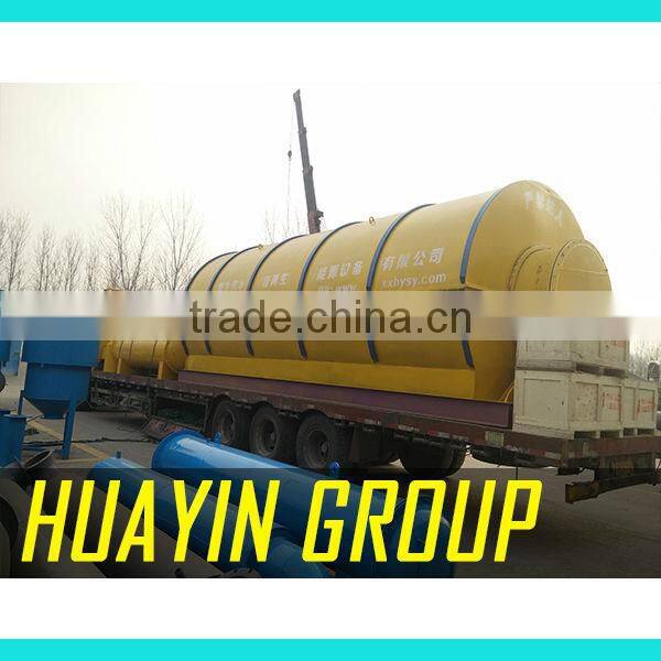 the newest generation factory direct 20T waste tyre pyrolysis to oil machine with cooling discharging system