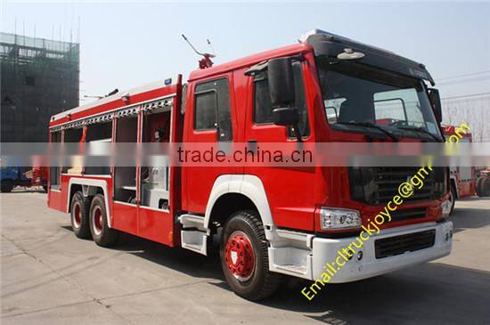 10wheels Sino Howo 12cbm Water-Foam fire trucks