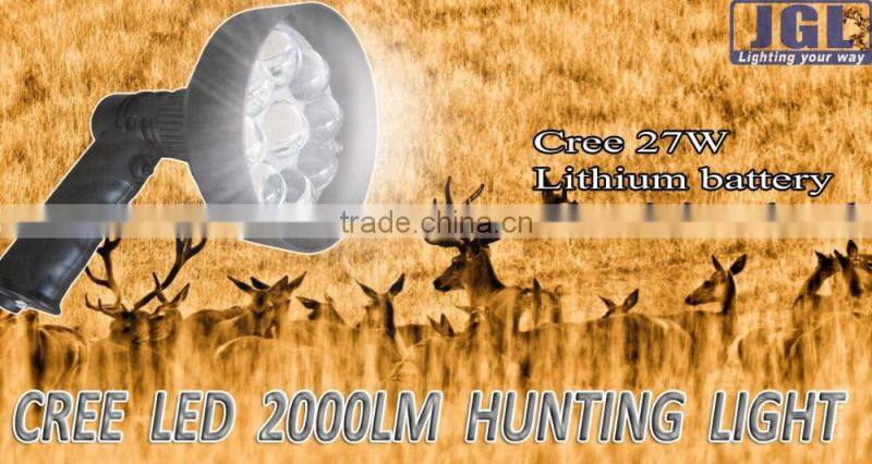 hihg quality hand held hunting lamp 10w rechargeable led hunting light