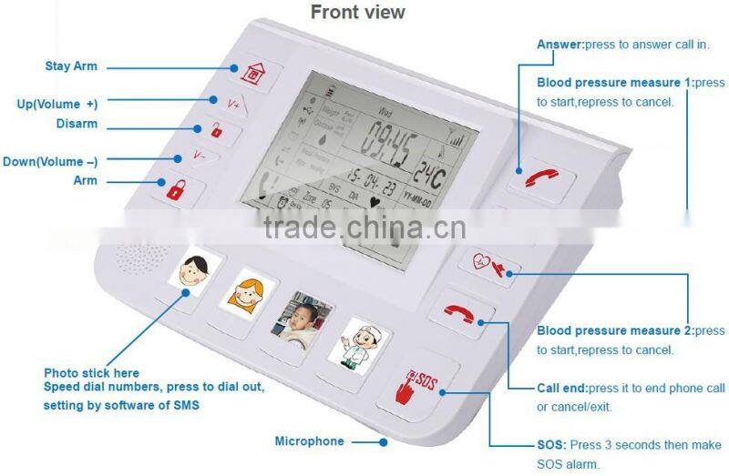 portable security medical alarm panic button T3