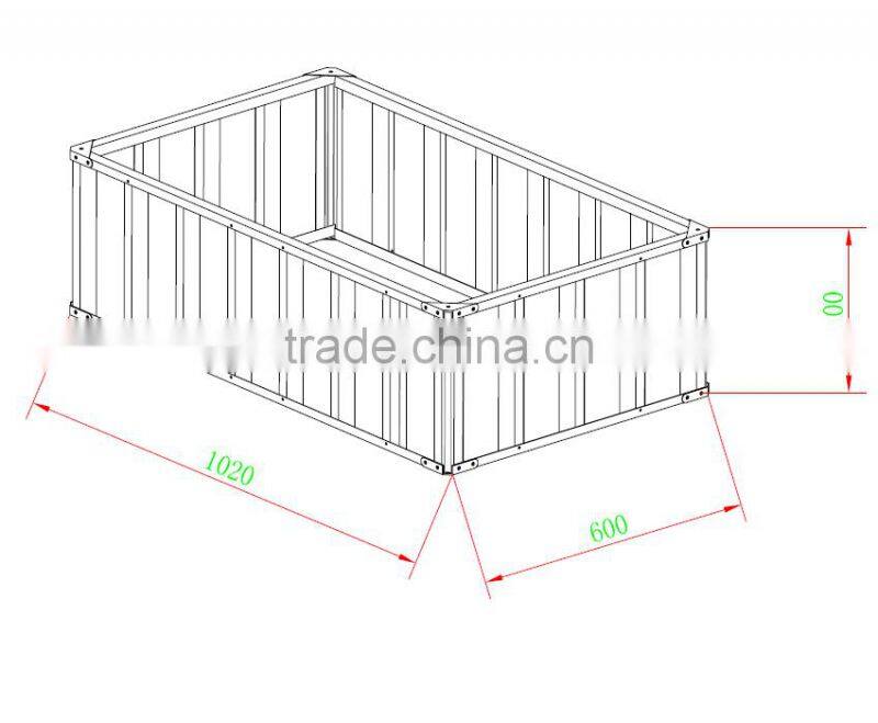 home disign garden products single metal bed with waterproof and easy building
