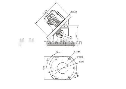 3" Stainless Steel Chemical Storage Tank Bottom Valve