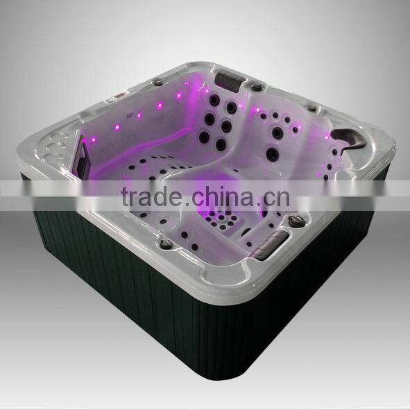 Acrylic Material and Corner,Center Drain Location bathroom tub for jakuziy