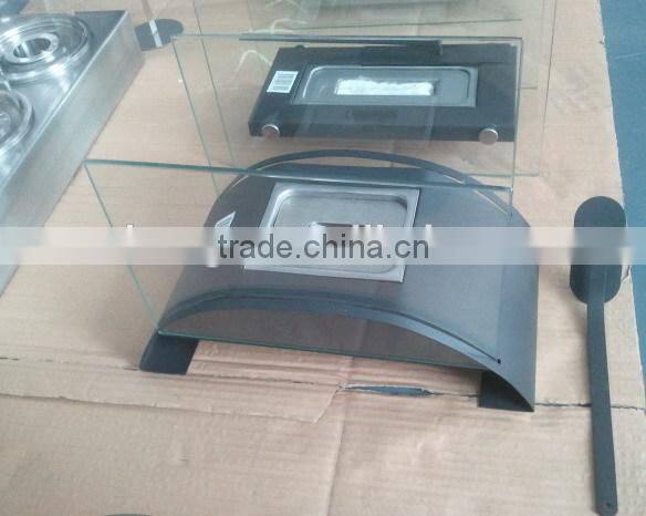 free standing bio ethanol iron fireplace with SST box burner