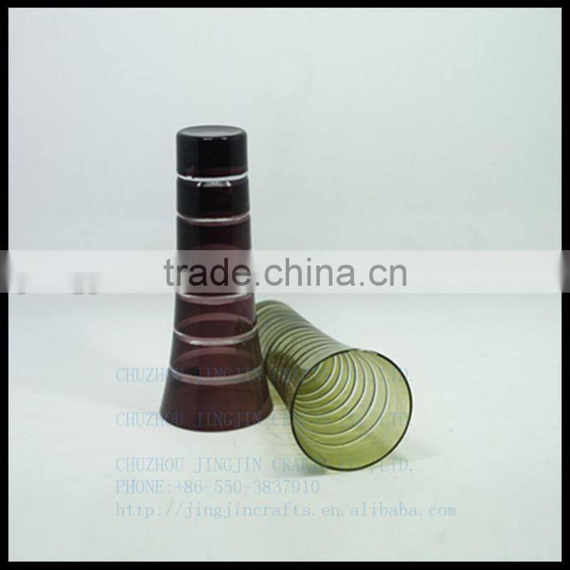 2017 new arrival overlay single flower glass vase